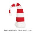 thumbnail image 4 of Sombrero de Navidad a rayas Billuyoard para cosplay y decoración festiva, 4 of 6