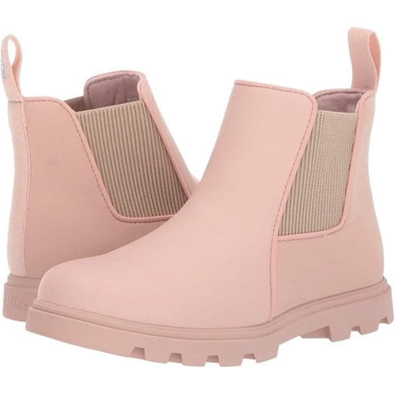 Native Shoes Kensington Boots Kids US 4 Pink Round Toe Pull On Chelsea JOBB011