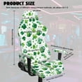 thumbnail image 7 of Xoenoiee Shamrock Beer Print Gaming Chair Covers Slipcovers, St. Patrick's Day Decoration Stretchable Elastic Computer Reclining Gaming Chair Seat Cover with Armrest Cover (No Chairs), 7 of 7