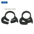 thumbnail image 2 of Uxcell 2 Pack Plastic 15.2-16.2 mm Adjustable Double Snap Grip Hose Clamps, Black, 2 of 5