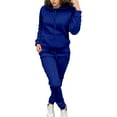 thumbnail image 2 of Adult Tracksuits Hoodie Sweatshirt and Jogging Sweatpants Suit Mens Sweatsuits 2 Piece Casual Tracksuits Camo Hoodie Jogging Sweatpants Suit Sweatshirt Jogger Sweatpants Warm Sports Suit - Blue, 2 of 5