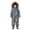 Grey, variant on KAUOD Boys Girls Cute Dinosaur Snowsuits Faux-F𝐮r Hood Outdoor Snowboard Ski Jumpsuits Kids Insulated Thick Snow Suits