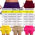 thumbnail image 3 of FRSASU Womens Skorts Tummy Control Solid Color Mid Waist Athletic Shorts Casual Skirt Pants Hot Pink, 3 of 6
