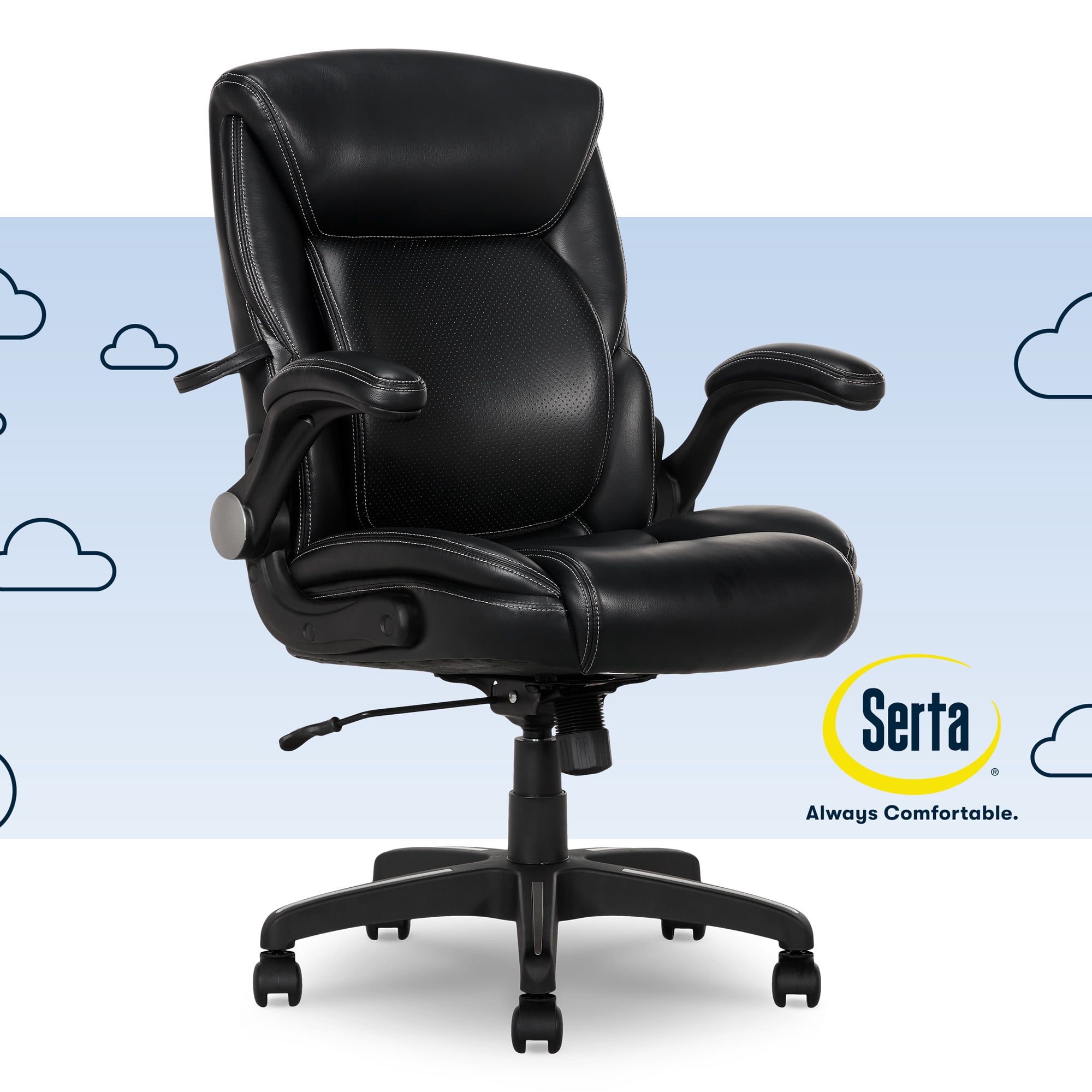 serta air lumbar bonded leather product