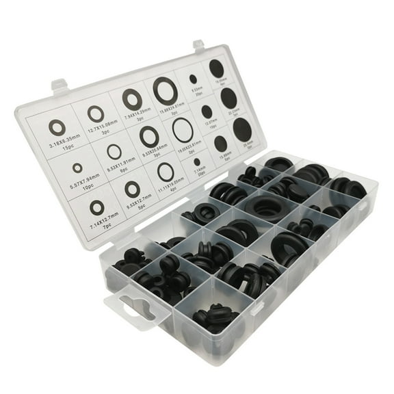 Rubber Grommet Kit Electrical Gasket Rings Assortment Kit for Protecting Wire