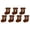 7PCS(H) A5, variant on LED Christmas Snowflakes Wall Decorations, Holiday 2D Flat Wooden Silhouette Wall Lights