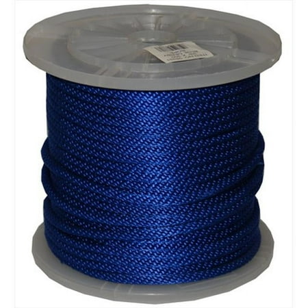 

T.W. Evans Cordage 98331 .375 in. x 300 ft. Solid Braid Propylene Multifilament Derby Rope in Blue