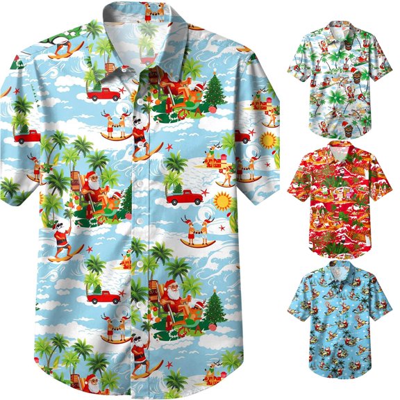 RTKFRFLM Boys Christmas Printed Graphic T-Shirt Short Sleeve Holiday Casual Tee Tops for Kids