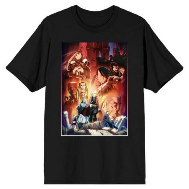 Fullmetal Alchemist Brotherhood T-Shirt Noir