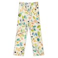 thumbnail image 3 of Colorful Leaves Abstract Pajamas For Women Loose Retro Night Pajama Pants Comfortable Sleepwear Bottoms Homewear, 3 of 6