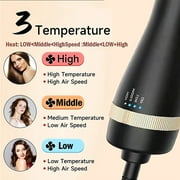 DEISNGB Hair Dryer Brush, Upgraded 4 in 1 Hair Dryer Brush, Blow Dryer Brush in One with Negative Ion Anti-Frizz Ceramic Titanium Barrel Hot Air Brush, Hair Straightener Brush