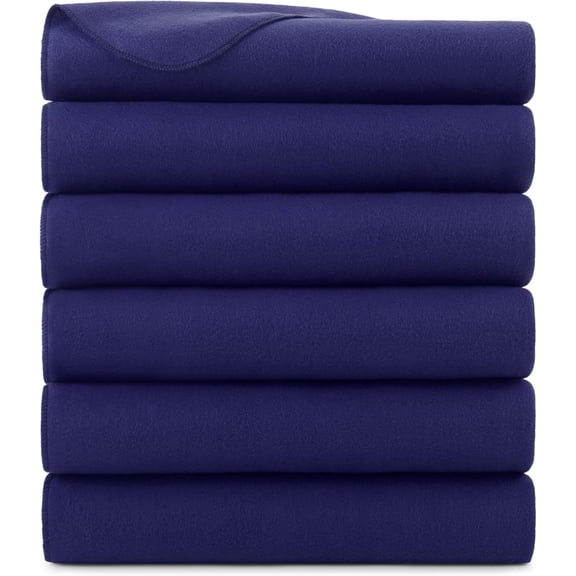 Polar Throw Blankets Bulk - Pack of 6 - Ultra Soft Cozy Blanket for Car, Camping, Couch, Office, Outdoor, Home, and Bed, 50 x 60 in,