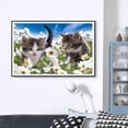 thumbnail image 3 of Yeesam Art 5D DIY Diamond Painting Kit Cat Flowers Cross Stitch Full Drill Rhinestone Embroidery Craft for Home Wall Decor Gift, 3 of 7
