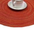 thumbnail image 3 of Round Woven PlacematsElegant 15 inch Placemats for Dining Tables Indoor Outdoor Party Decor, 3 of 6