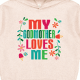 thumbnail image 3 of Inktastic My Godmother Loves Me Girls Toddler Hoodie, 3 of 4