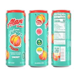 Alani Nu Juicy Peach Sugar Free Energy Drink (Pack of 12)