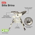 thumbnail image 3 of Silla Periquera Bebé 2 En 1 Motek Brina Reclinable Ruedas Seguridad Reposapie Reclinable Color Gris, 3 of 6