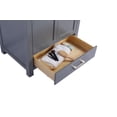 thumbnail image 3 of 30 Inch SIngle Sink Grey Cabinet Bathroom Vanity With Black Wood Countertop - Laviva, 3 of 3