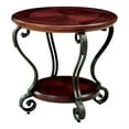 thumbnail image 6 of Furniture of America Azea Solid Wood 2-Piece Coffee Table Set in Brown Cherry, 6 of 14