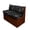Black Marble Design, variant on XYZCANDO RV Booth Seat Covers, Compatible with Furniture Camper, RV Dinette Cushion Covers for Booth Seats RV Sofa Washable, Teal Marble