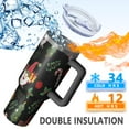 thumbnail image 5 of Black Christmas Gnome and Gift Pattern Tumbler with Handle and Lid,40oz Double Wall Vacuum Insulated Tumbler,Cups Gift for Women and Men, 5 of 7