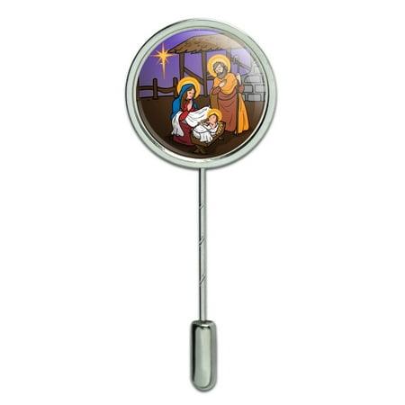- Nativity Scene Baby Jesus Mary Joseph Christmas Christian Bible Stick Pin Stickpin Hat Brooch