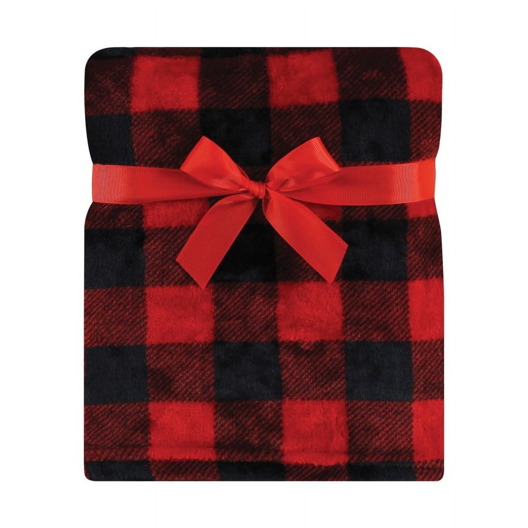 Hudson Baby Unisex Baby Plush Blanket with Security Blanket, Rudolph, One Size