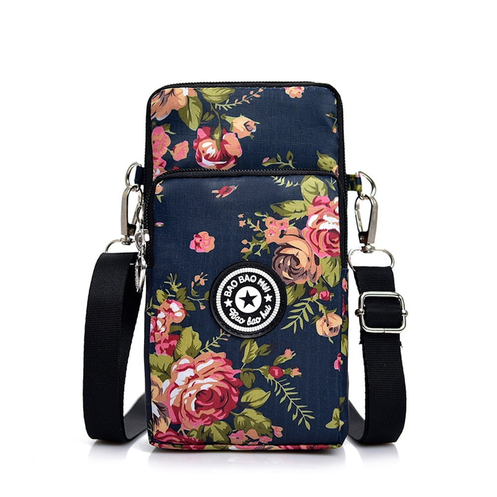 Famure Women's Messenger Bag Korean Style Printed Solid Color Vertical ...