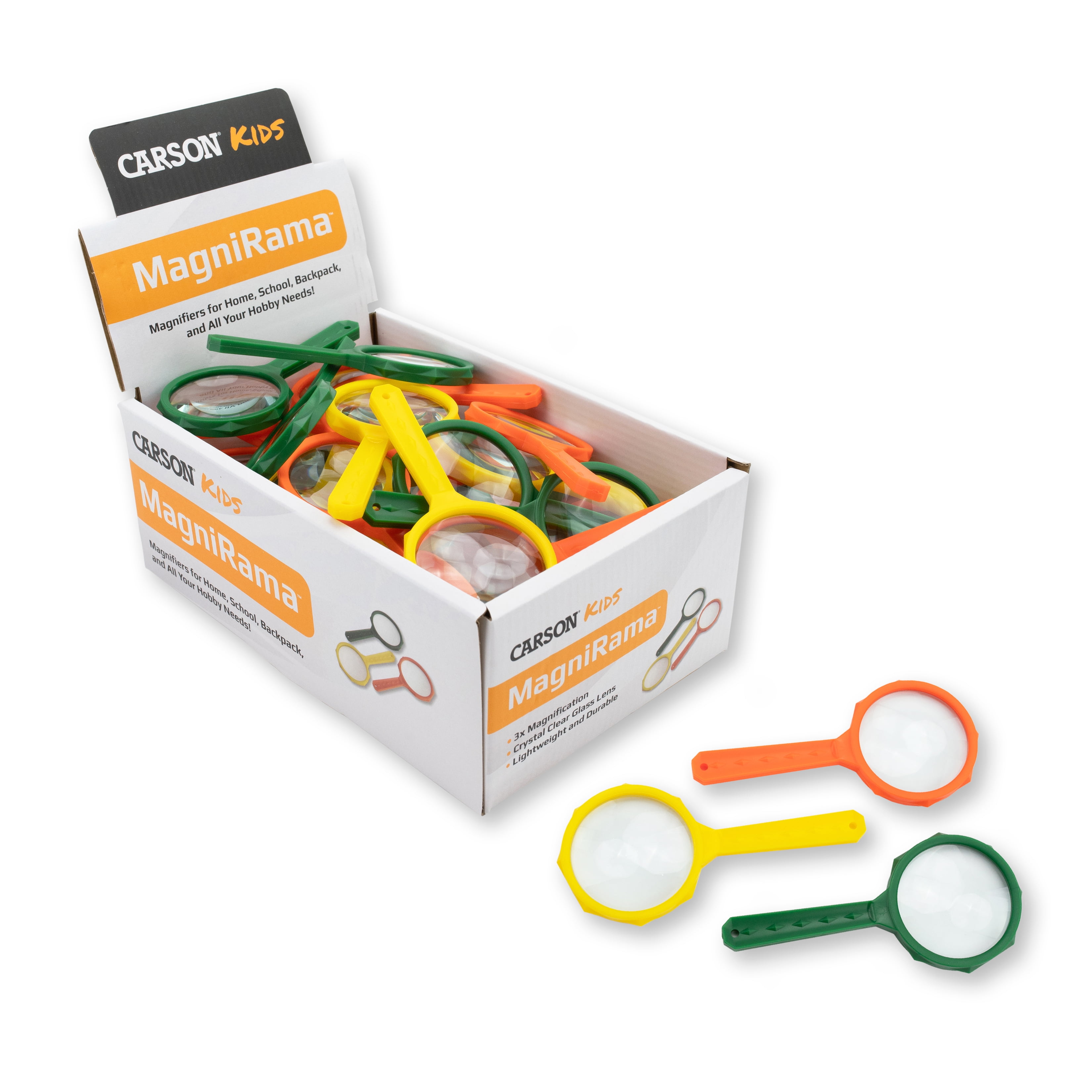 Carson MagniRama 50mm 3x Magnifying Glasses - Pack of 50