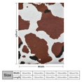 thumbnail image 4 of Orinice Cow Print Warm Lightweight Blanket Soft Fleece Blankets All Seasons Excellent Hand Feel for Bed Couch Sofa Office Decor Gifts Multiple Sizes 40x50in, 4 of 6