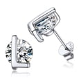 thumbnail image 1 of Pendientes de Botón Inicial de Plata Esterlina PROSTEEL Pendientes de Letra L de Circonita Cúbica Regalo de Cumpleaños de Navidad, 1 of 8