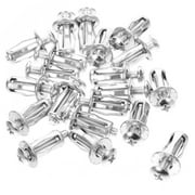 20 Sets Wall Anchor for Hollow Door Nuts Bolt Expansion Screw Fixed Petal-shaped Metal Cavity 4*20 Tube 25 Stainless Steel