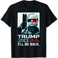 thumbnail image 2 of Trump 2024 I'll Be Back Elect Donald Trump 2024 Election Camiseta de algodón puro Camiseta vintage Camisetas para mujer Ropa Hombre Unisex, 2 of 5