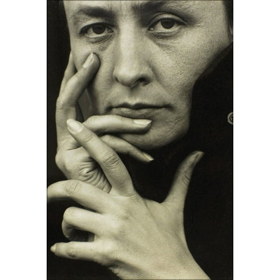 24"x36" Gallery Poster, Photograph of Georgia O'Keeffe by Alfred Stieglitz in 1918