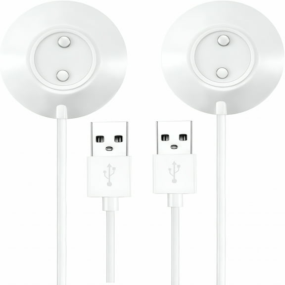 GJX Magnetic Rose Charger Replacement - Fast Charging USB Cable Standing Dock Station for Rose Only (White)