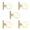 Gold, variant on 5 Sets Flower Toggle Clasp T-Bar Closure Connector OT Necklace Bracelets Clasp Jewelry Craft Making Accessories