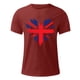 thumbnail image 5 of Mens Casual Manga Corta Botón Abajo Camisetas Estados Unidos Bandera Impresión Cuello Redondo Suéter Camiseta, Poliéster Casual Uso Diario para Hombres, 5 of 5