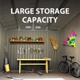 SUPERIOR JOIVI Extra Large 8'x12' Outdoor Storage Shed, Galvanized ...