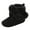 Black, variant on Girls Boys Snow Boots Plush Soft Sole Anti-Slip Warm Winter Shoes Toddler First Walkers 0-18 months