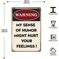thumbnail image 3 of Funny Bar Signs Remember If We Get Caught Vintage Metal Tin Sign Man Cave Outdoor Accessories Decor Street Garage Shop Car Sign For Bedroom Art Wall Decor 8x12 Inch, 3 of 5