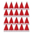 thumbnail image 1 of Inteprter Bolsa de vajilla navideña de 20 piezas, soporte para sombrero de Navidad, cubertería de cena, decoración, cuchara, tenedor, Kits de decoración para fiestas, 1 of 6