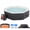 Polygon 8 Person, variant on 240 Gallon Inflatable Hot Tub 6 Person Square with Control Panel, Portable Outdoor AirJet Hot Tub Spa with 130 Bubble Jets, Filter, Insulated Tub Cover and Floor Protector, Temperature up to 104°F
