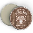 thumbnail image 4 of Viking Revolution Beard Balm with Sandalwood Scent and Argan & Jojoba Oils- Styles, Strengthens & Softens Beards & Mustaches - Leave in Conditioner Wax for Men (1 Pack), 4 of 8