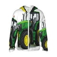 thumbnail image 1 of Balery big farm tractor Sudadera ligera de manga larga con capucha y protección solar UPF 50+ para hombre y mujer, ideal para pesca y running-X-Large, 1 of 7