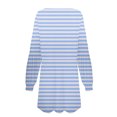 thumbnail image 5 of Qiopertar Vente de Liquidation Robe Mi-Mollet à Manches Courtes Col Rond Imprimé Mode pour Femmes Offres de la Semaine Moins de 5$, 5 of 5