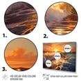 thumbnail image 3 of Designart "Sunlit Horizons Beach Photo IX" Nautical & Beach Floater Framed Wall Decor, 3 of 7