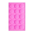 thumbnail image 2 of 15-Cavity Silicone Rose Mold - Food Grade Baking Mold for Chocolate, Candy, Jelly & Soap Making, 2 of 4