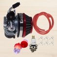 thumbnail image 1 of Kit de carburador de motocicleta filtro de Metal de 58mm para bicicleta motorizada de 2 tiempos 49 50 37 80CC, 1 of 9