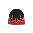 thumbnail image 1 of Flame Beanie Black Red, 1 of 1