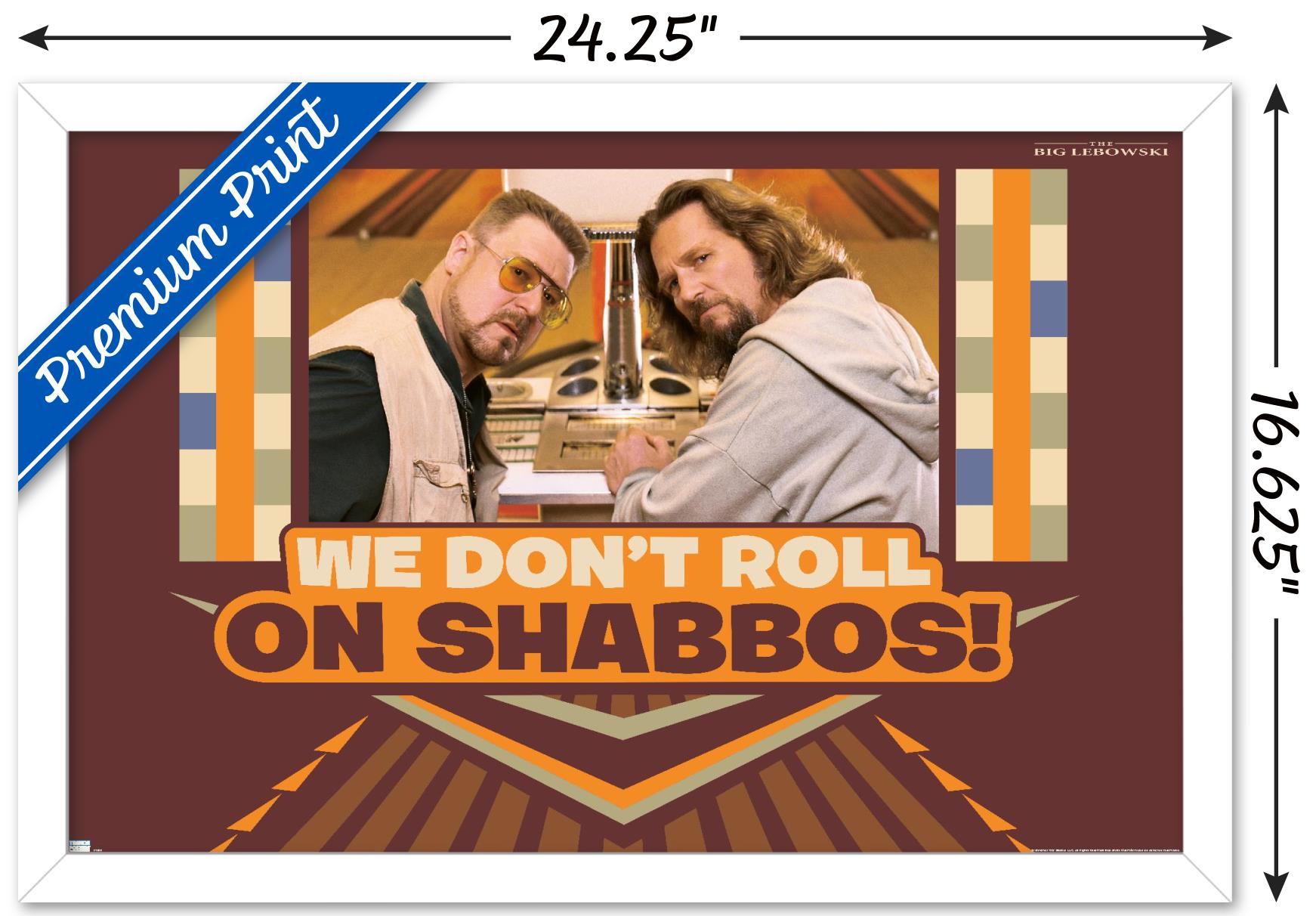 The Big Lebowski - Shabbos Wall Poster, 14.725" x 22.375", Framed